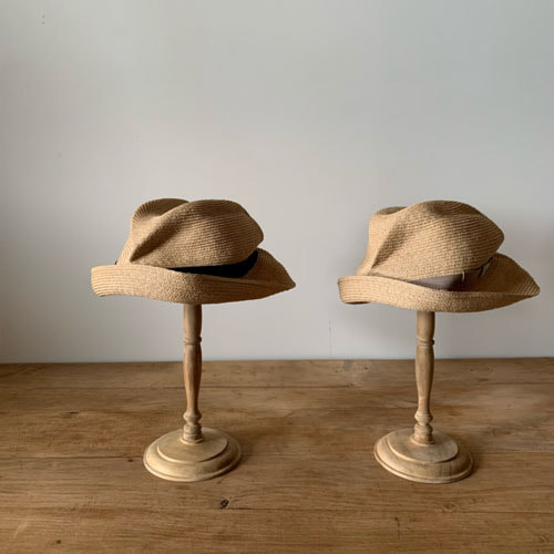 mature ha. boxd hat raffia 7cm brim