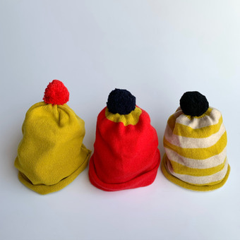 Pompom hat(3 color)