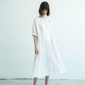 Gauze linen dress