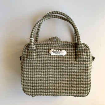 R&amp;D.M.CO- houndstooth boston bag