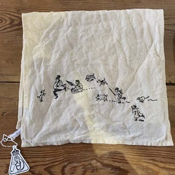 R&amp;D.M.Co-   snow diary embroidery linen cloth