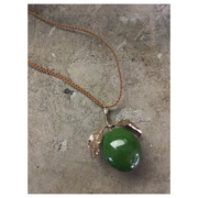 hand made necklace Apple(green) 