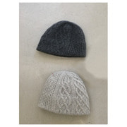 mature ha.slant cutting knit felt relief cap aran2 cashmere &amp; lamb(2 color)