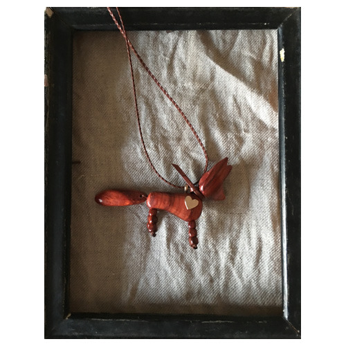 hand made necklace fox