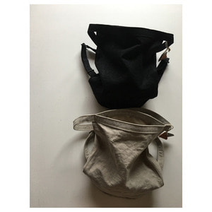 style craft linen bucket bag( 2 color)